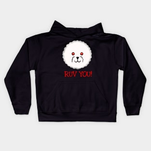 Love You! Bichon Frise Kids Hoodie